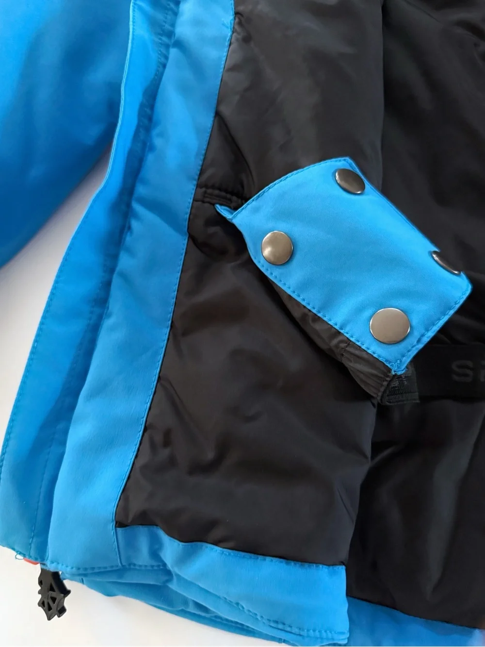 Spyder Boys 16 Blue Red Black Insulated Ski Jacket Hooded Sportswear Gorpcore
